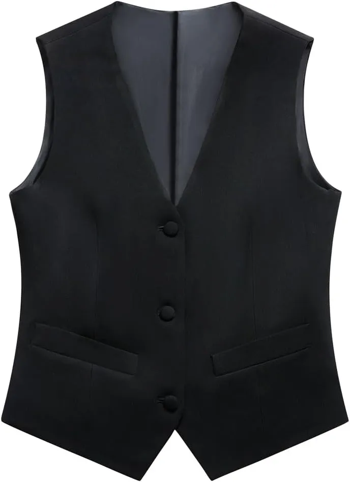 3 PC Women Suit for Work Professional Womens Tuxedo Suit Set Business Suit Blazer Vest Pants