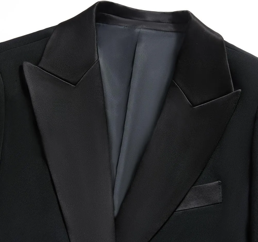 3 PC Women Suit for Work Professional Womens Tuxedo Suit Set Business Suit Blazer Vest Pants