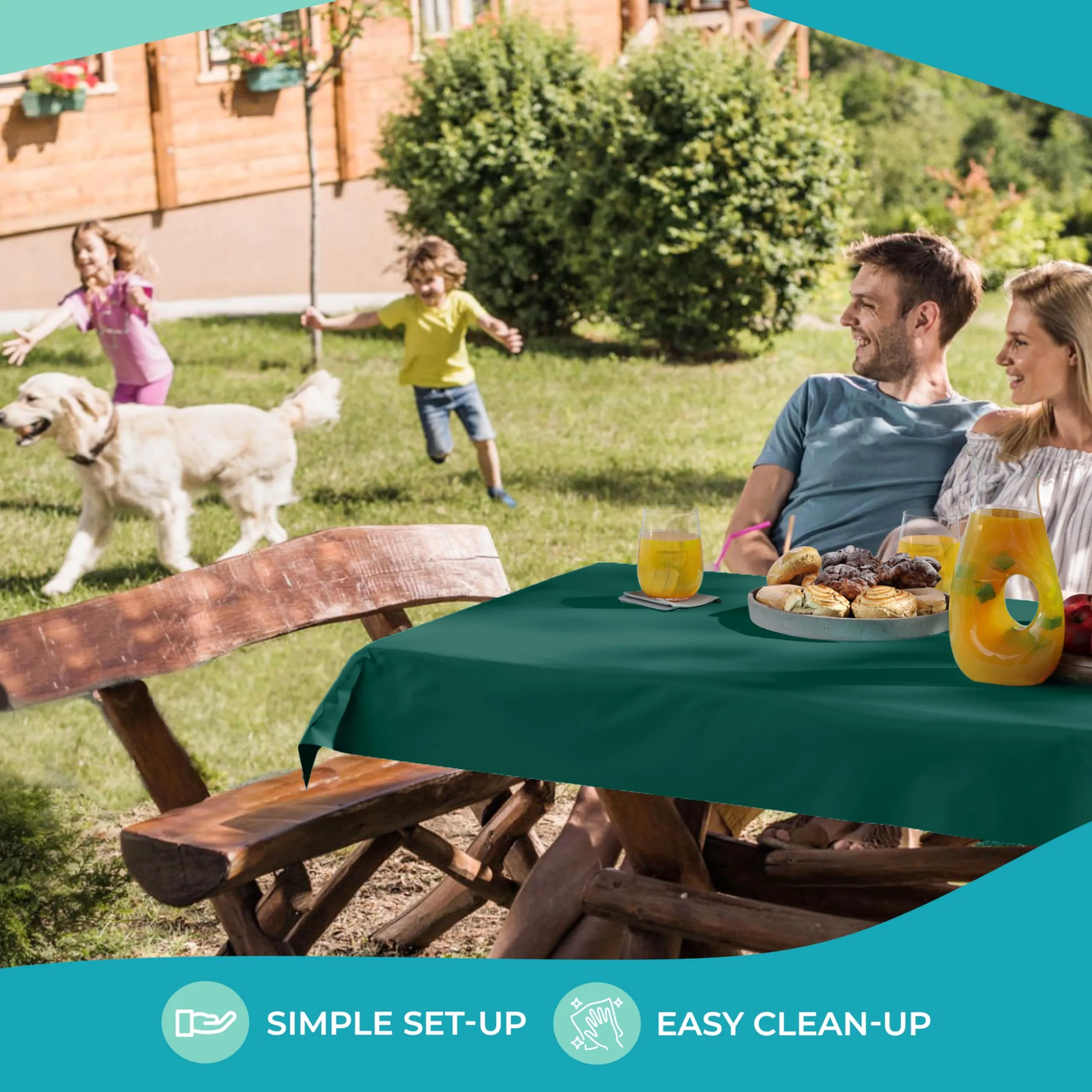 40 In. x 300 Ft. Premium Dark Green Table Roll