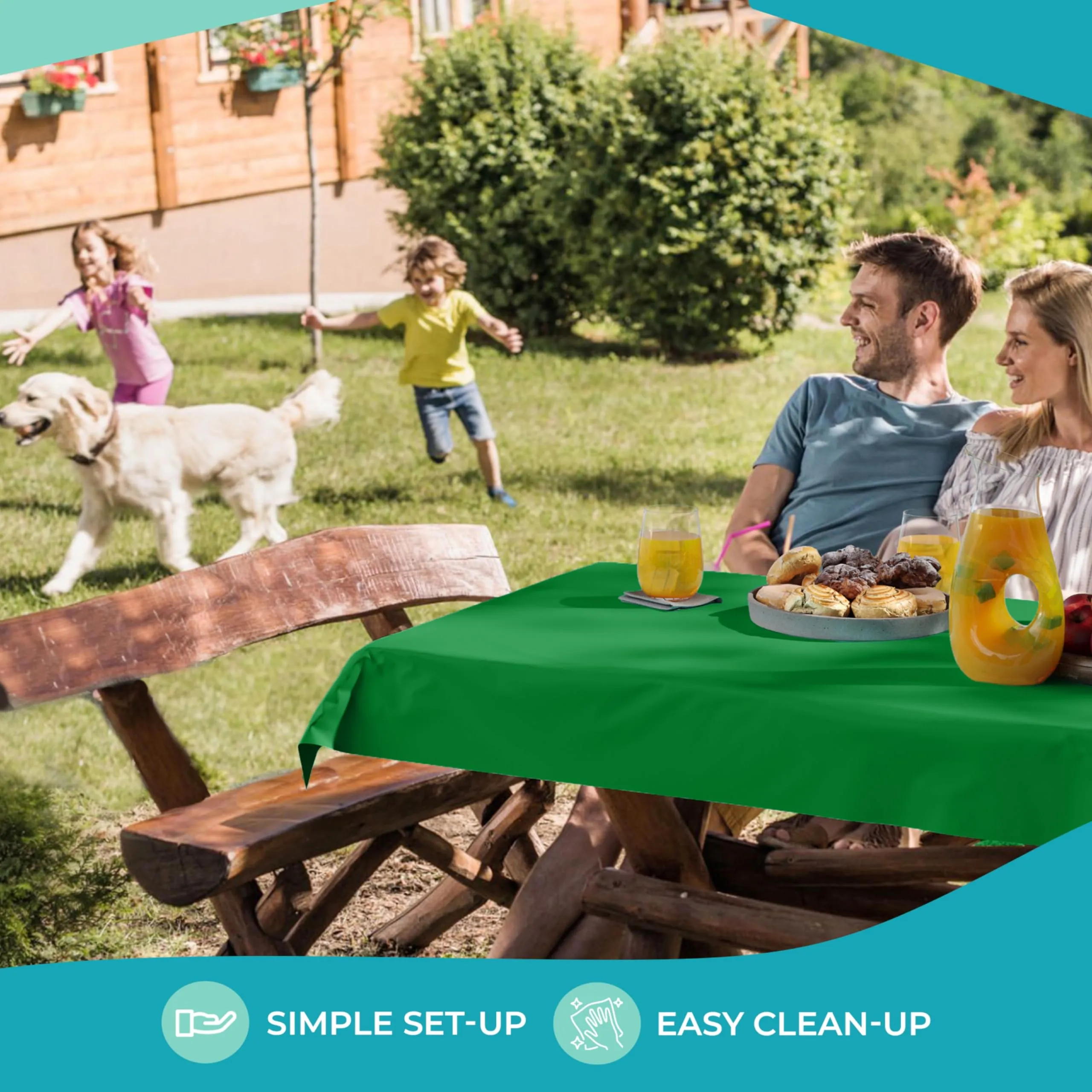 40 In. x 300 Ft. Premium Emerald Green Table Roll