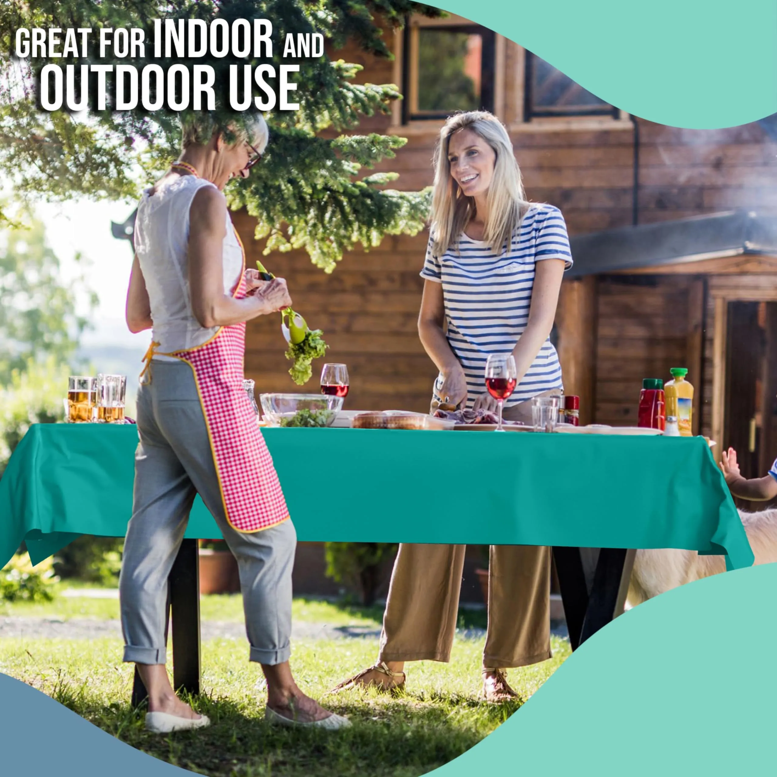 40 In. x 300 Ft. Premium Teal Table Roll