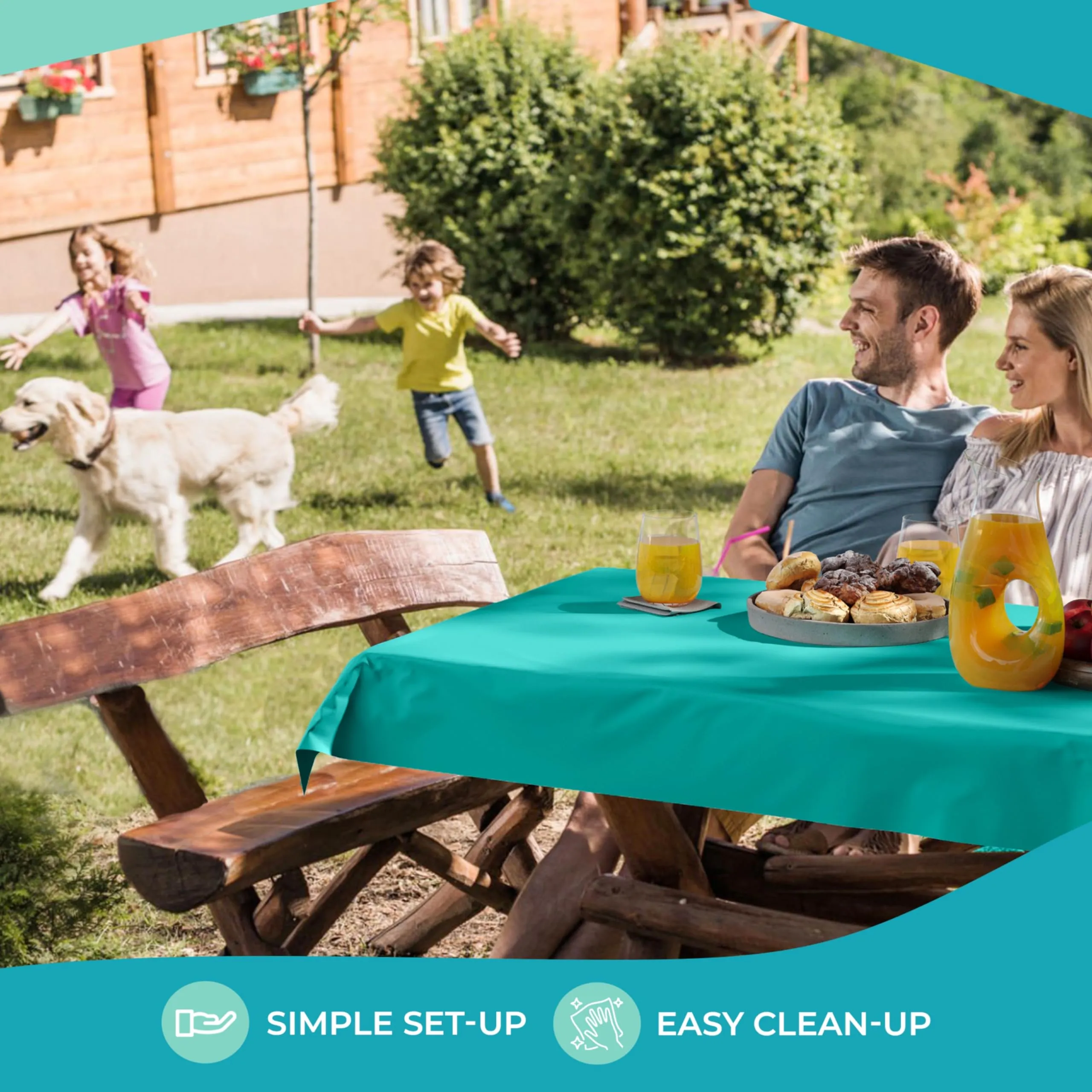 40 In. x 300 Ft. Premium Teal Table Roll