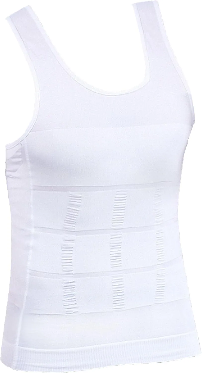 5 Pack Mens Compression Shirts Short Sleeve Athletic Workout T-Shirts Shapewear Undershirts Running T-Shirt Tops