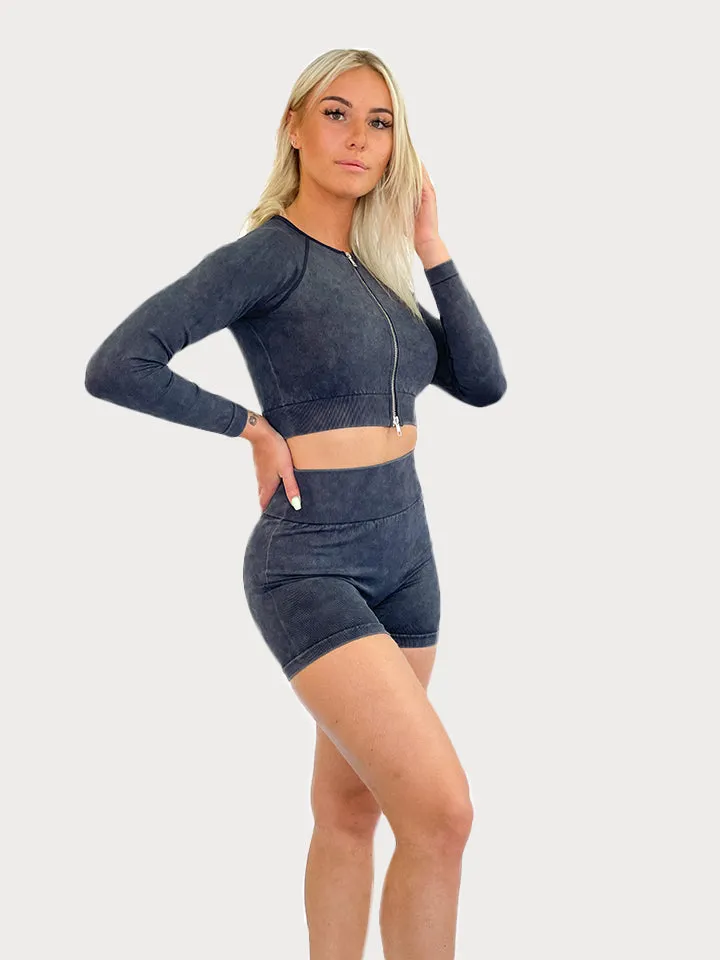 Acid Black • Long Sleeve Top