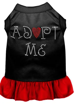 Adopt Me Rhinestone Dresses Black With Red Med