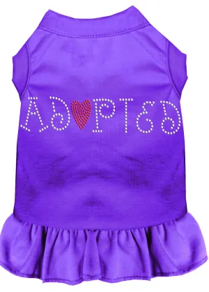 Adopted Rhinestone Dress Purple 4x