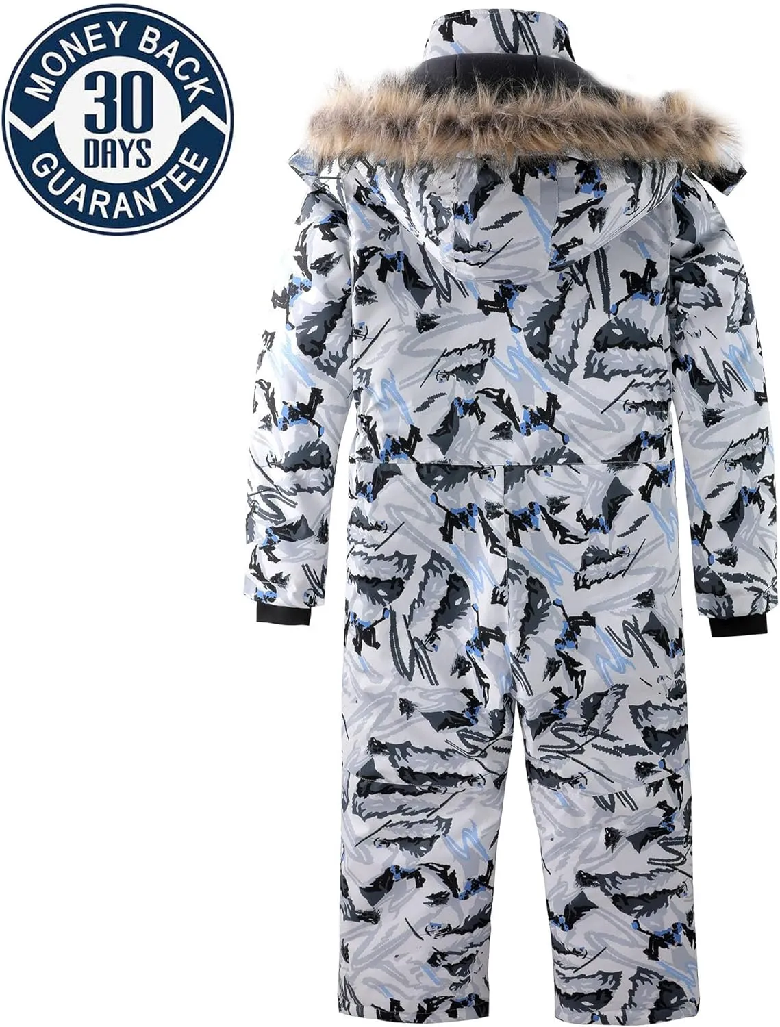 AFILOK Kid's Winter Overalls Ski Suits Boy's and Girl's Waterproof Snowboard Jumpsuits One Piece Snowsuit Jackets Coats