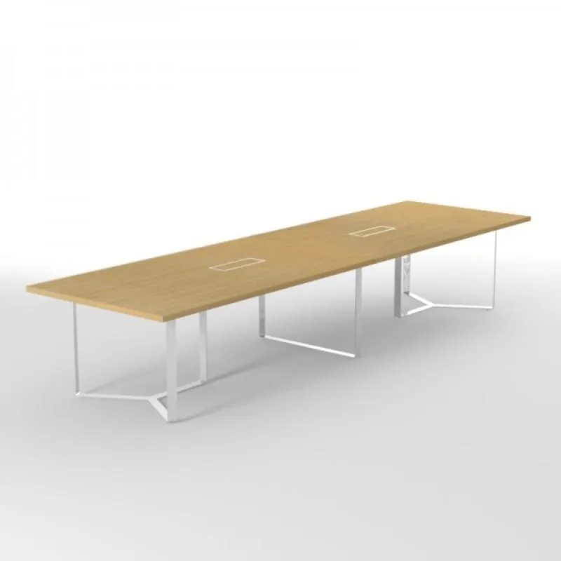 Alpine Stylish Metal Frame Executive Conference Table