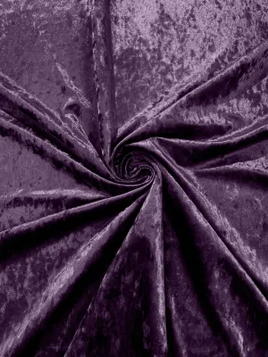 Amethyst Stretch Crushed Velvet Fabric/58 Inches Wide/Cosplays.
