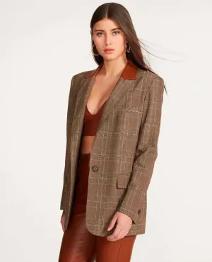Audrey Vegan Blazer Chicory Coffee