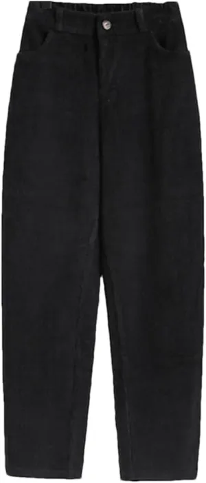 Autumn Winter Harem Pants for Women, Streetwear Casual Loose Long Trousers, Female Elastic High Waist Pants