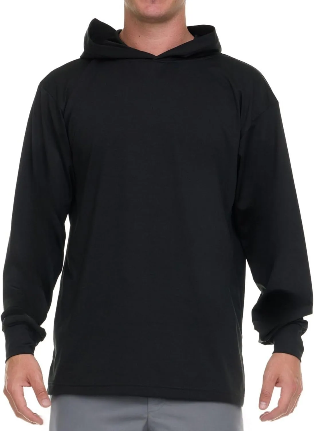 Billabong Hooded Rash Guard for Men Big and Tall, UPF 50  Long Sleeve Swim Shirt