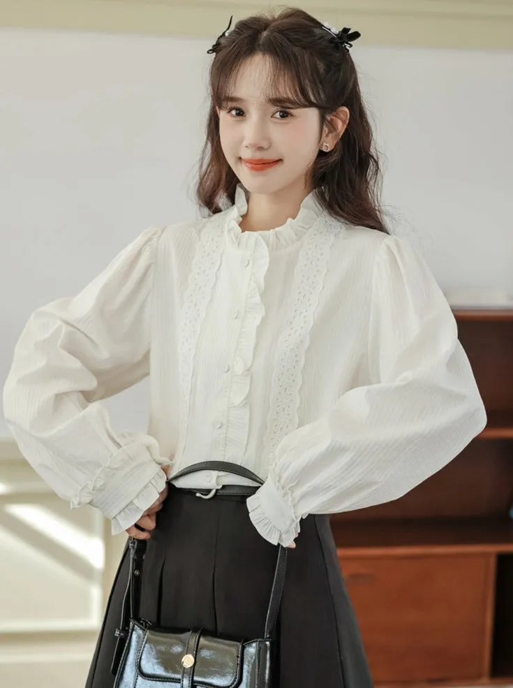 Blouse Girly Lace Elegant
