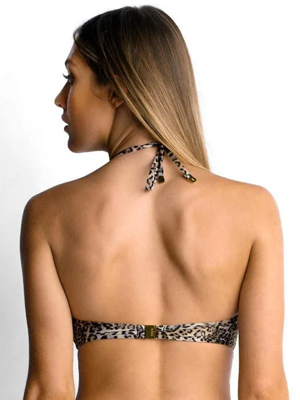 Blu3178 Blushed High Neck Crop - Isola