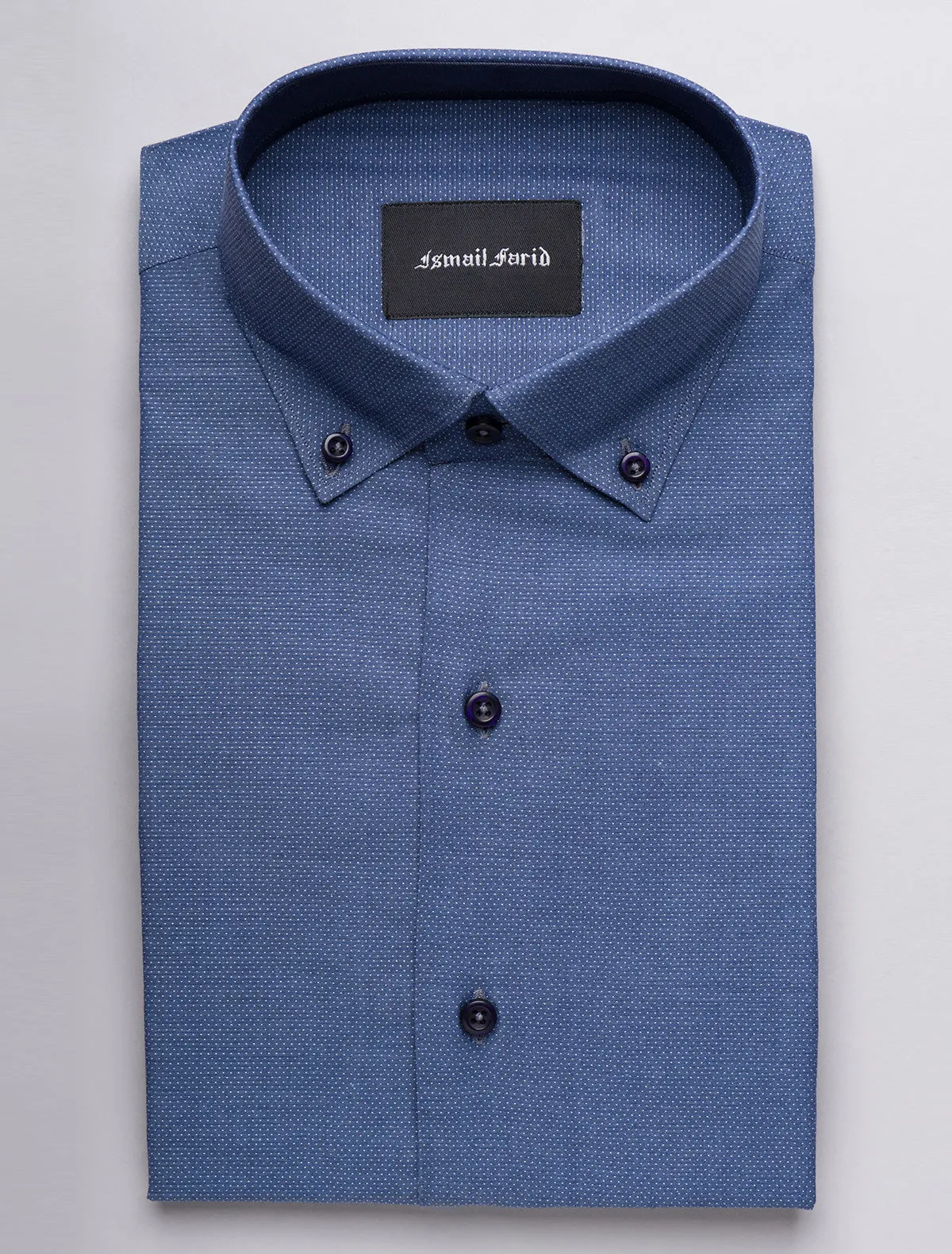 BLUE BUTTON-DOWN SHIRT