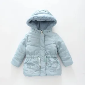 Blue Hearts Hooded Coat