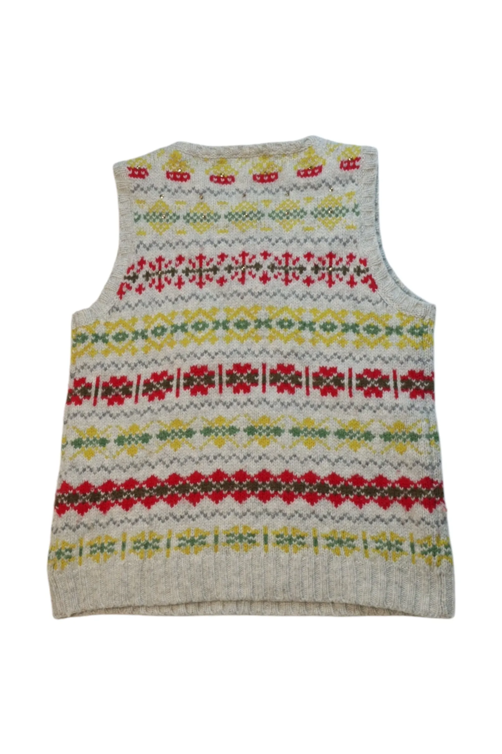 Bonpoint Fair Isle Sweater Vest 8Y