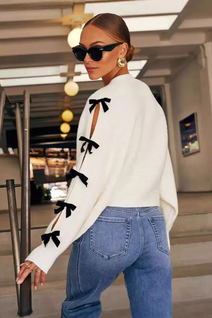 Bow Tie Chanel Style Cardigan