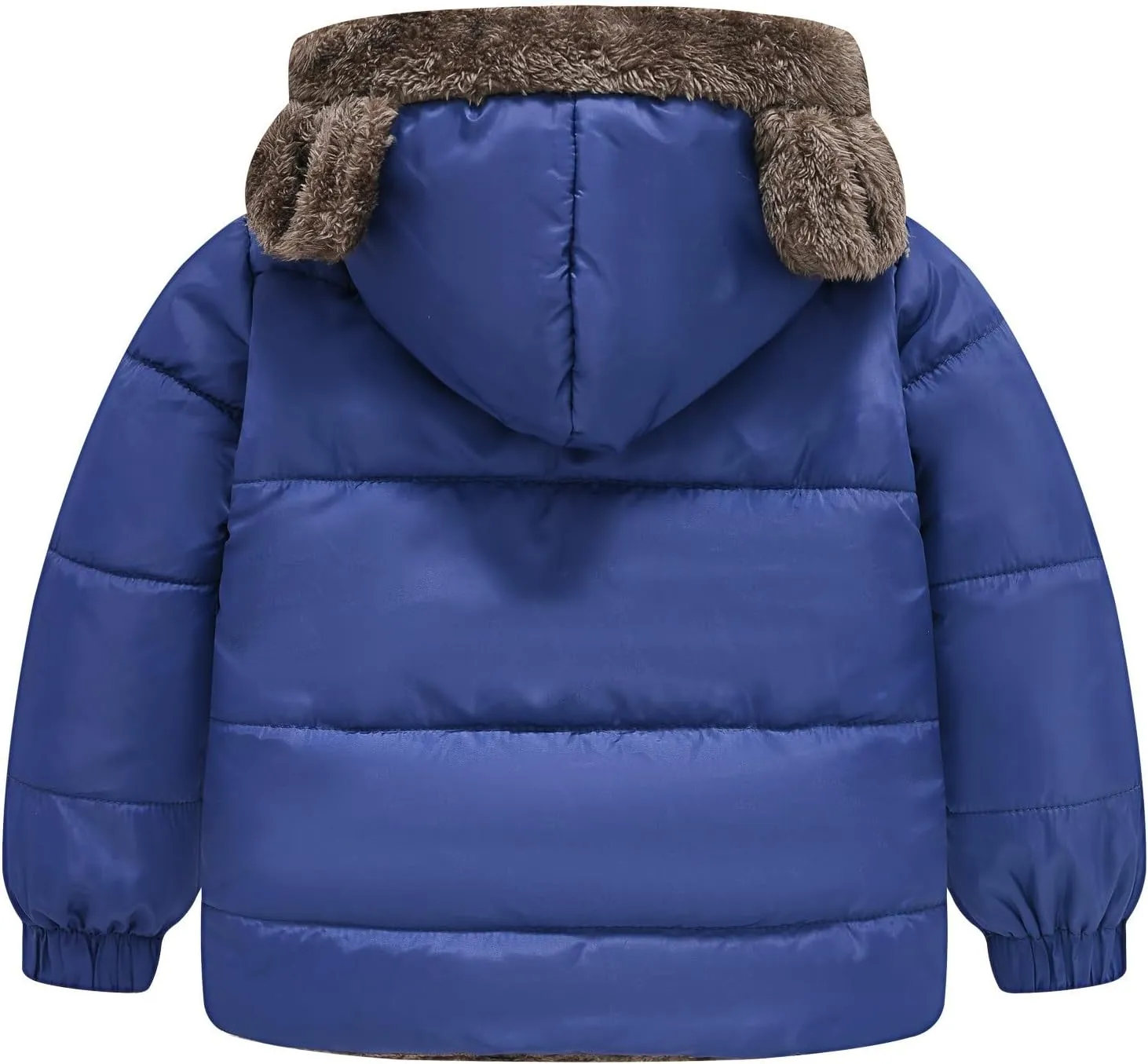 Boys Girls Solid Color Ears Cute Puffer Pocket Children Short Cotton Padded Childrens Coat Snow Coat Girls Jacket Outfit