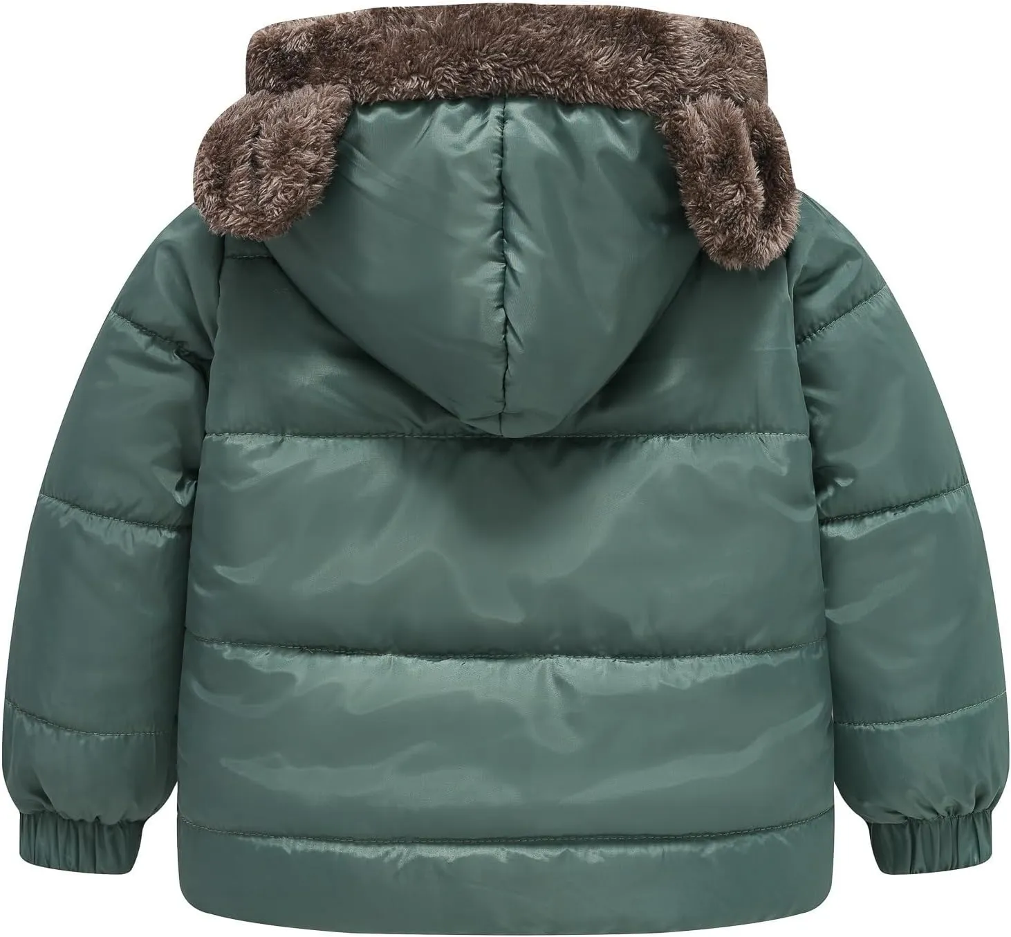 Boys Girls Solid Color Ears Cute Puffer Pocket Children Short Cotton Padded Childrens Coat Snow Coat Girls Jacket Outfit