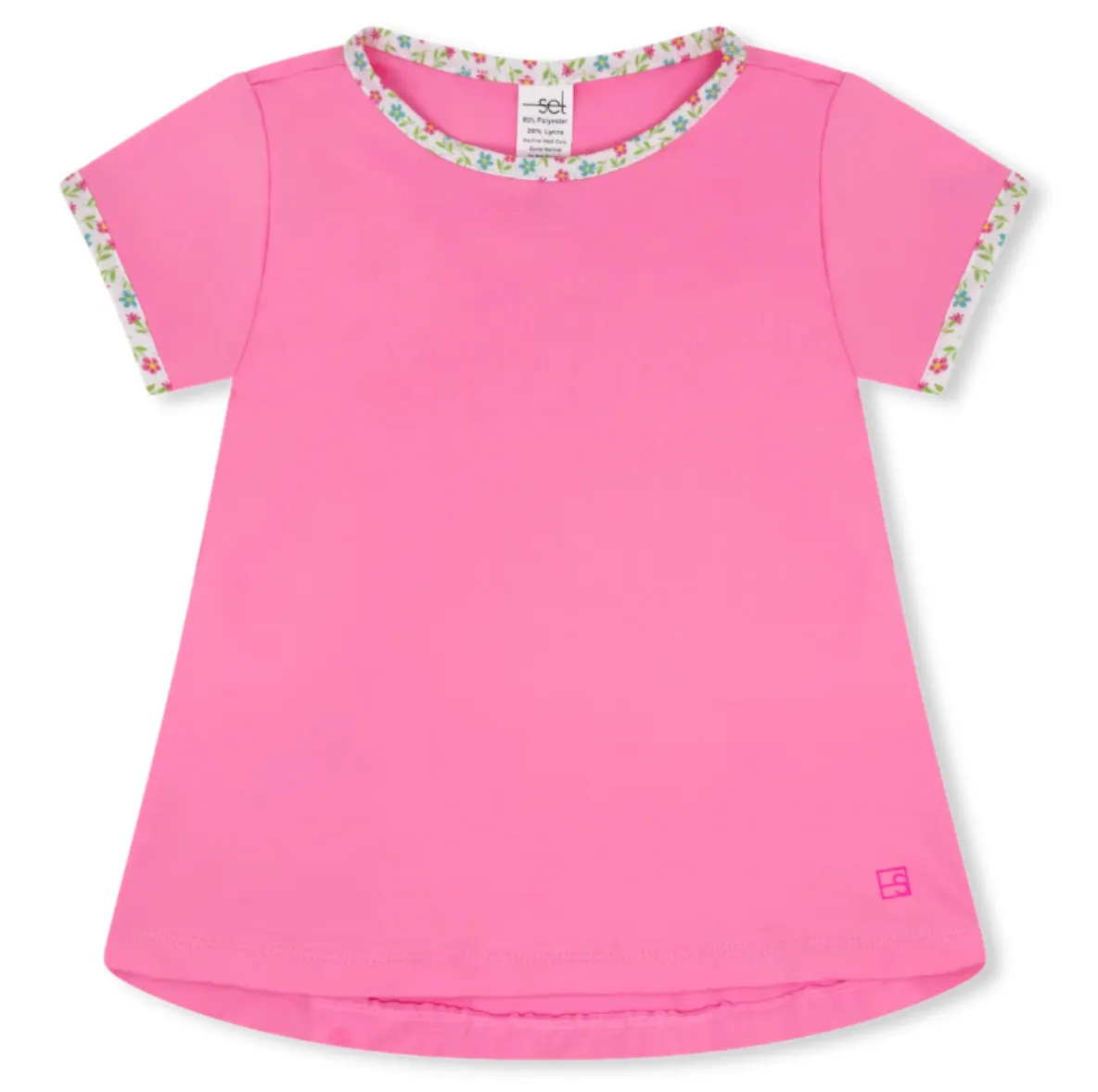 Bridget Basic Tee | Flamingo Pink, Petal Pop