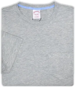 Brooks Brothers Men's Supima Cotton Golden Fleece Embroidery Crewneck Pocket Tee T-Shirt,