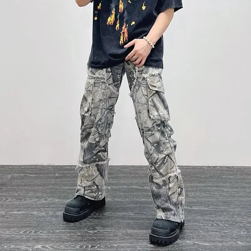 Camouflage  Baggy Jeans^
