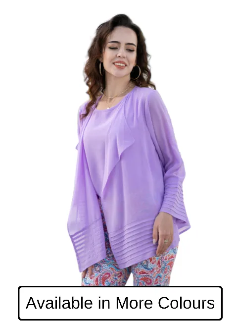 Cardigan Sheer Pleat SALE