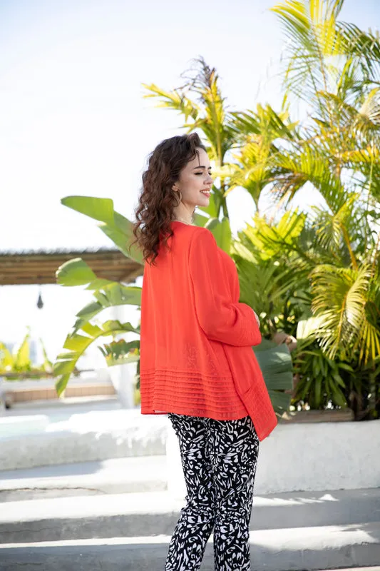 Cardigan Sheer Pleat SALE