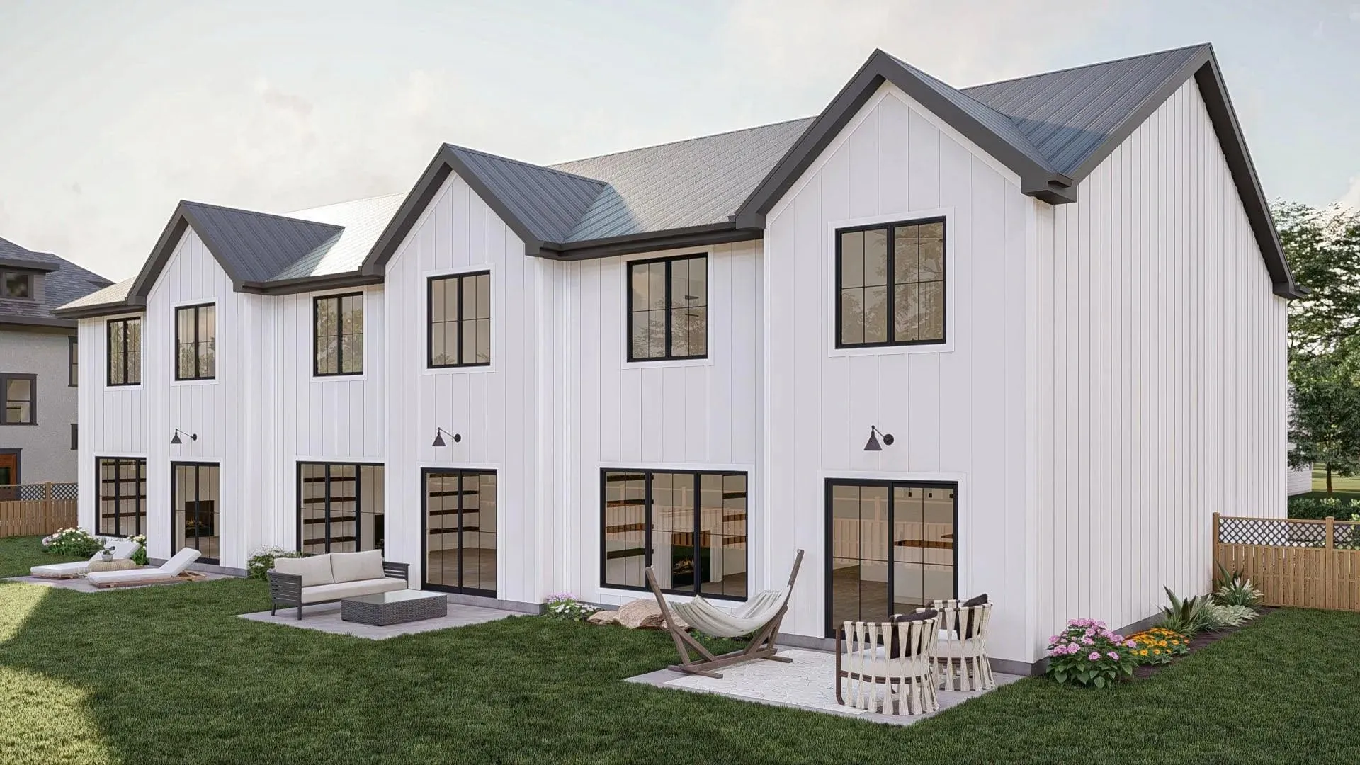 Charming Modern Farmhouse Triplex with 3 Units, 3 Bedrooms Each