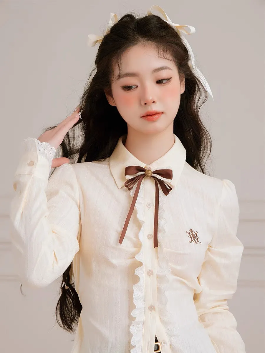 Chic Parisian Shirt & Bow Tie