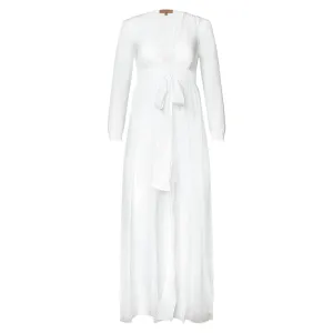 Chiffon dress white