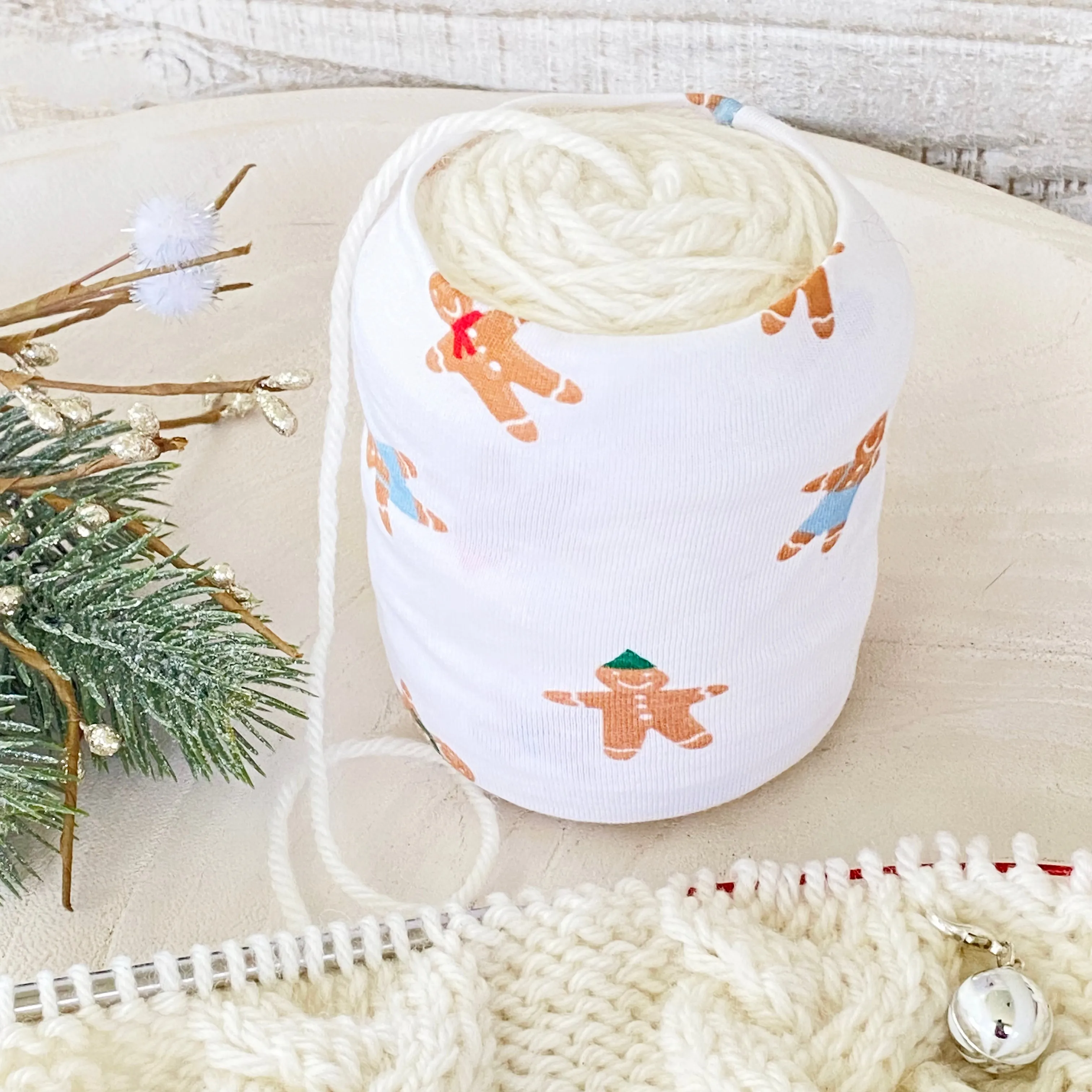 Christmas Gingerbread Man Skein Coat