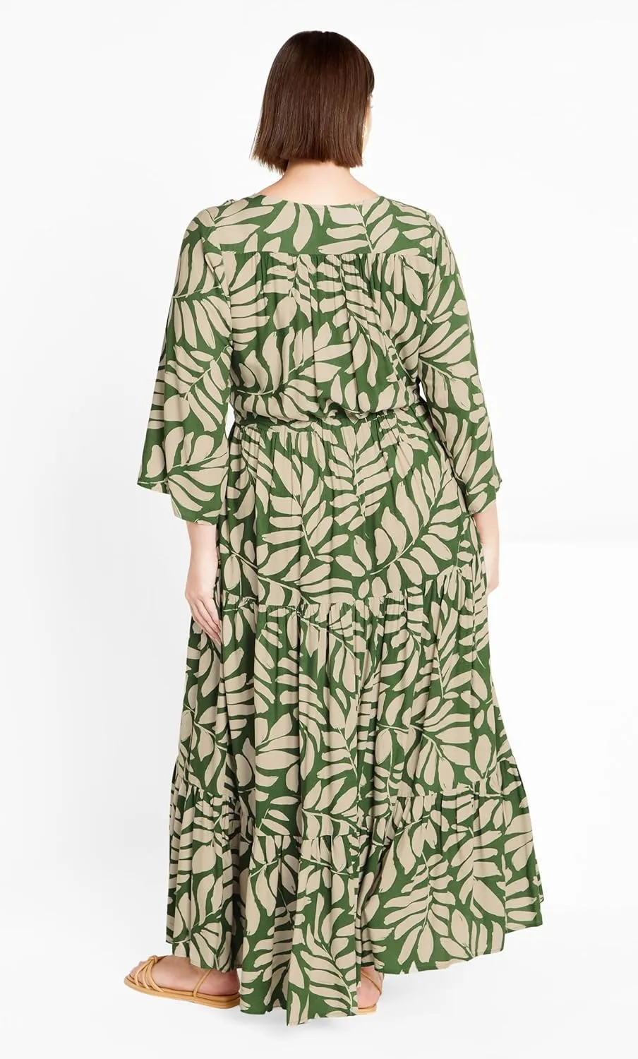 City Chic Plus Size Dress, Endless Sun Print Maxi Dress