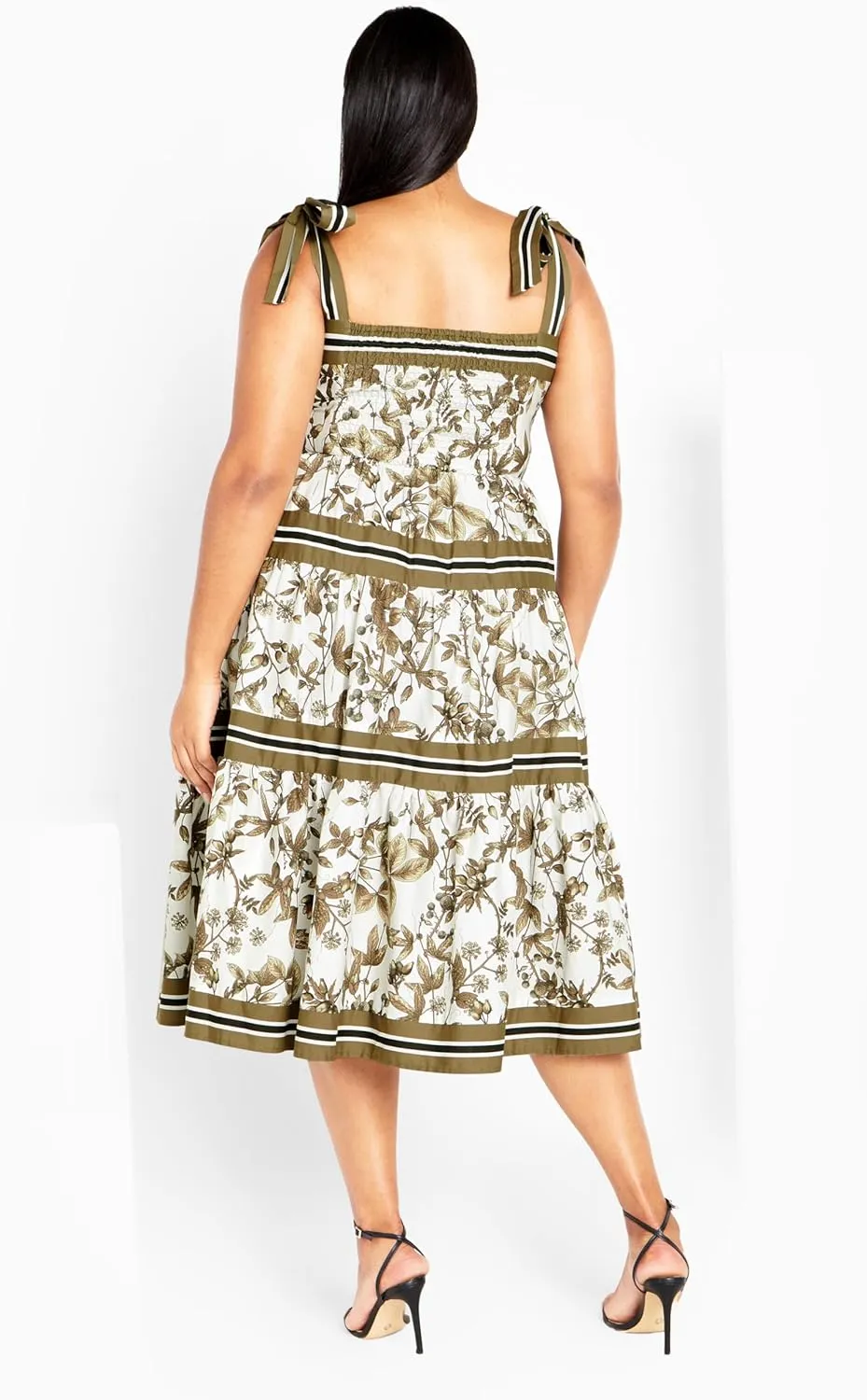City Chic Women's Plus Size Alison Border Dress