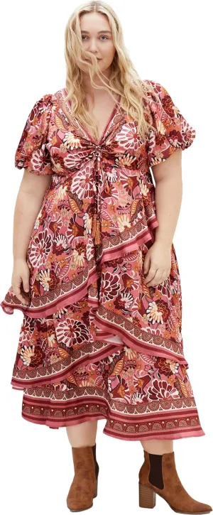 City Chic Women's Plus Size Drama Queen Dress