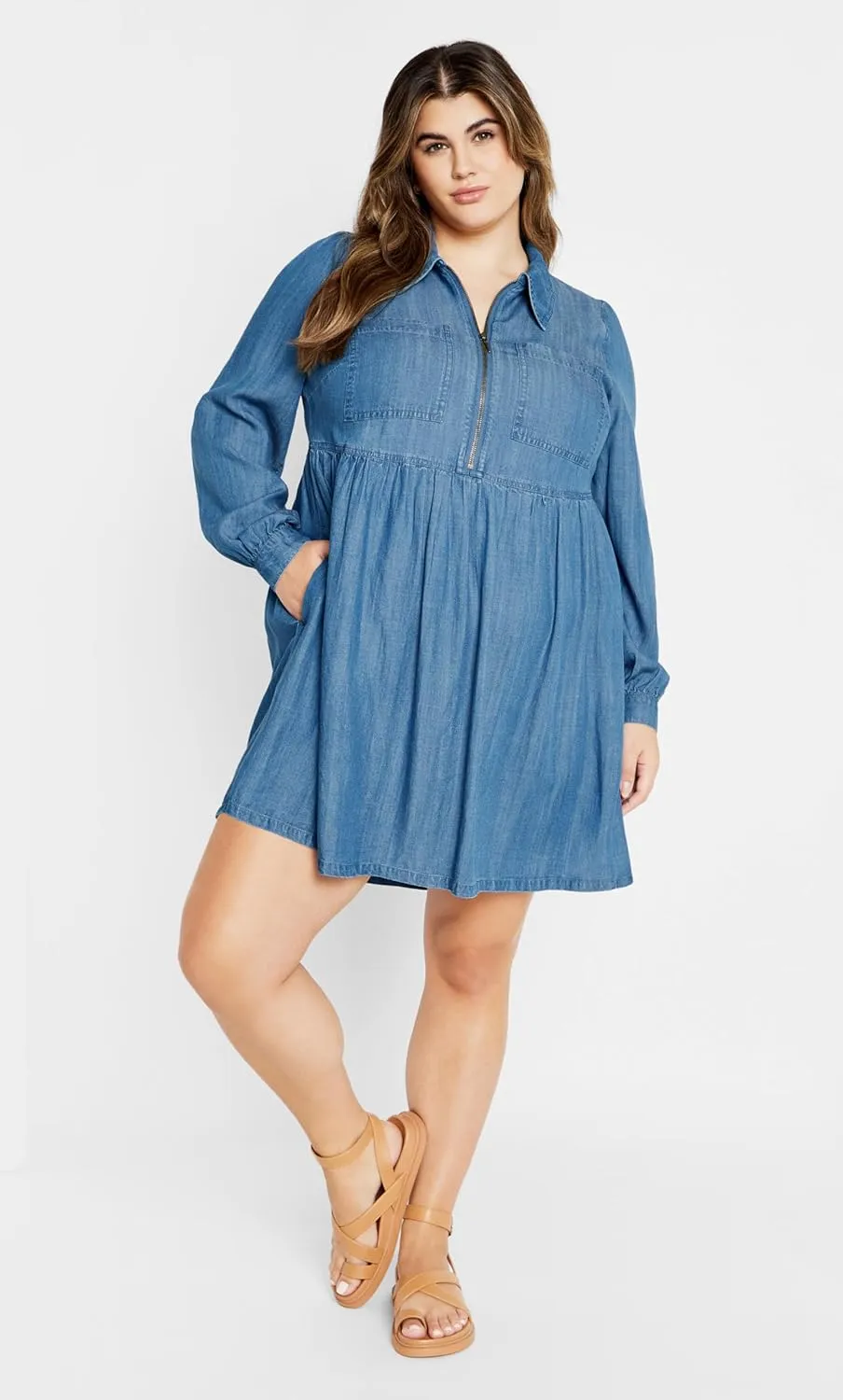 City Chic Women's Plus Size Dress-Brayden Mini