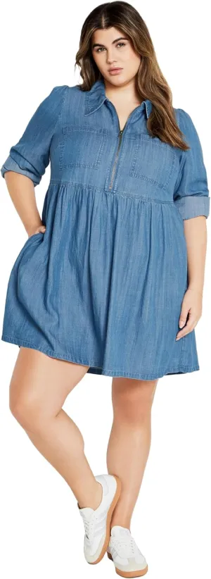 City Chic Women's Plus Size Dress-Brayden Mini