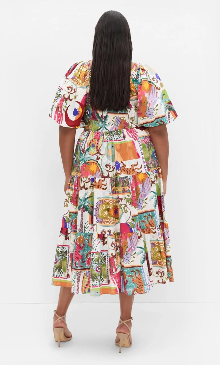 City Chic Women's Plus Size Dress-Simona Print