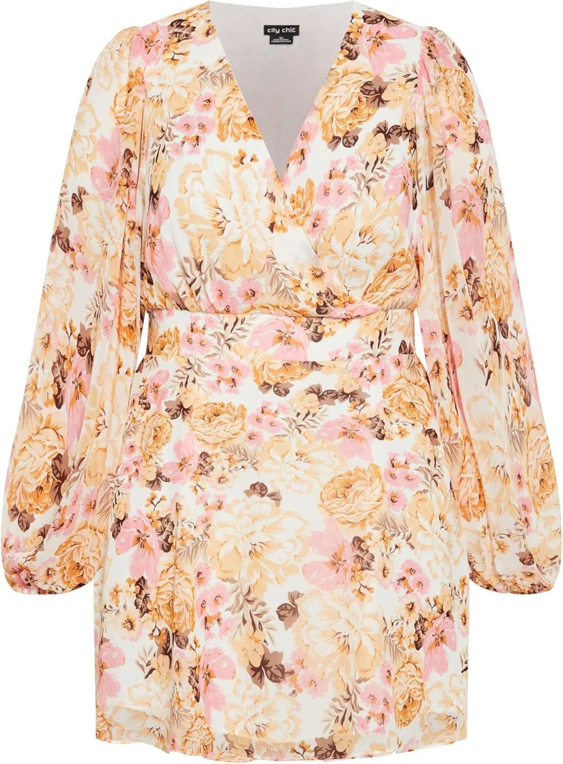City Chic Women's Plus Size Juliet Print Dress