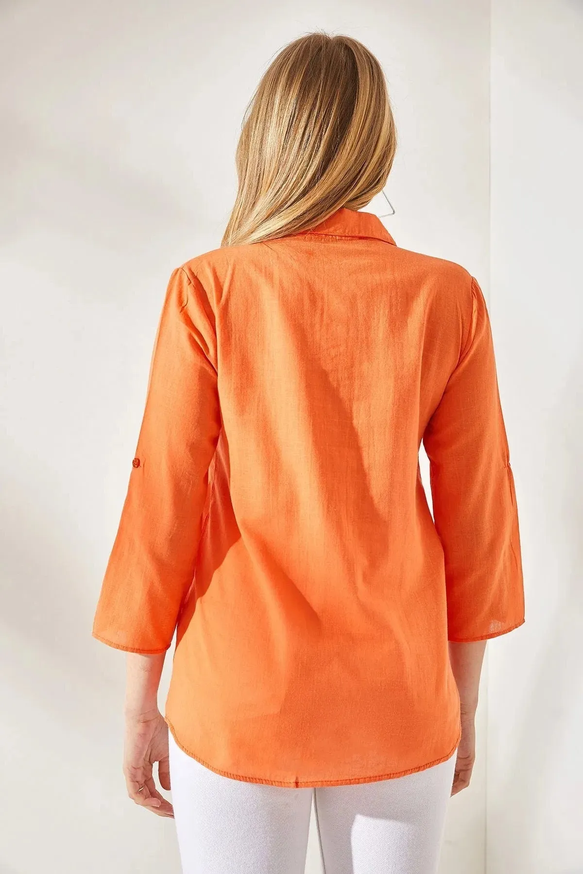 Classic Linen Long Sleeved Blouse