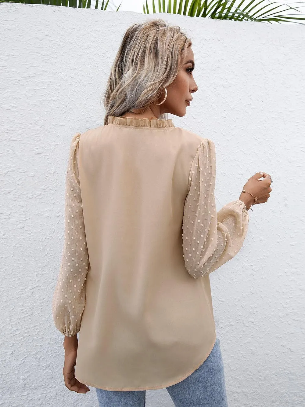 Confidently Stylish Long Sleeve Black Blouse