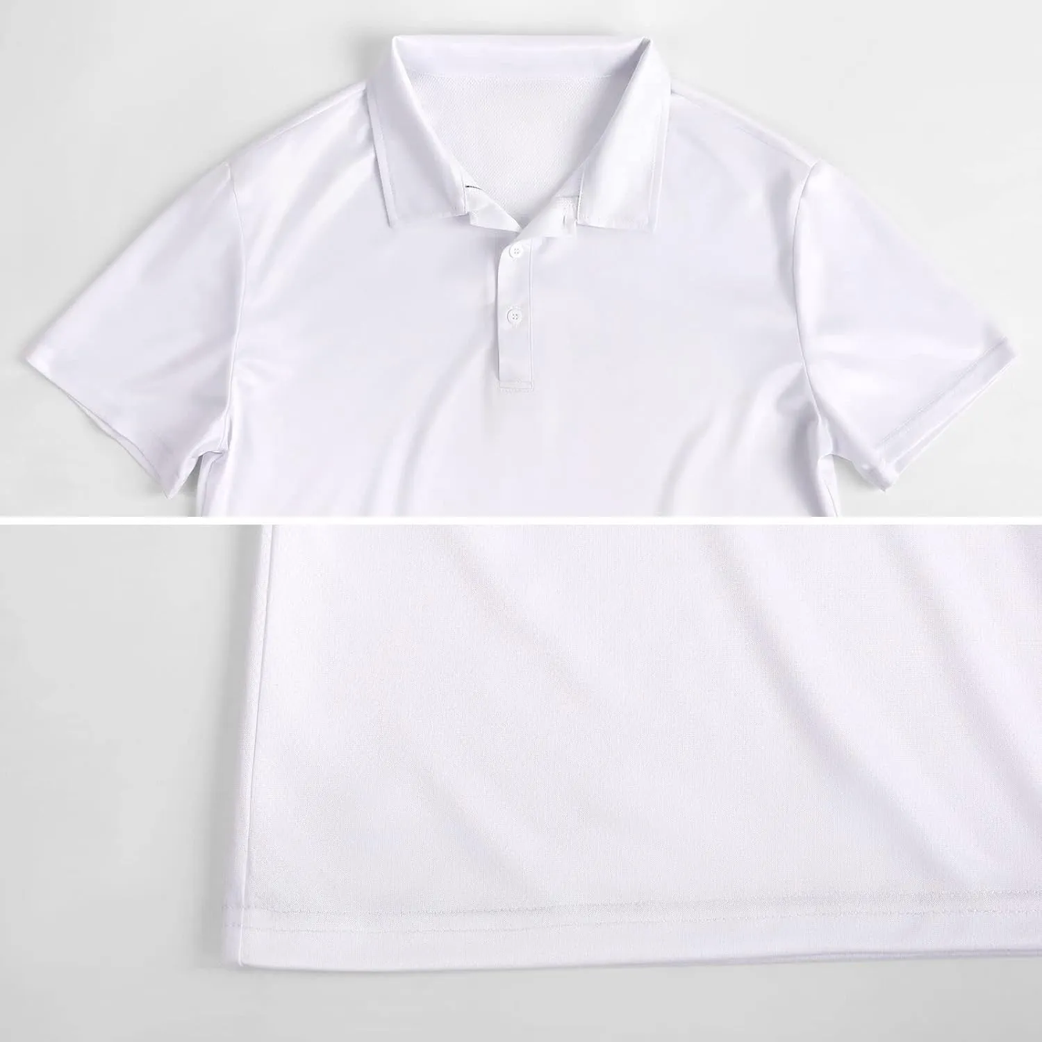 Cow Pattern Slim Fit Men's Short Sleeve Polo Shirts Quick-Dry Breathable Golf T-Shirt Tops