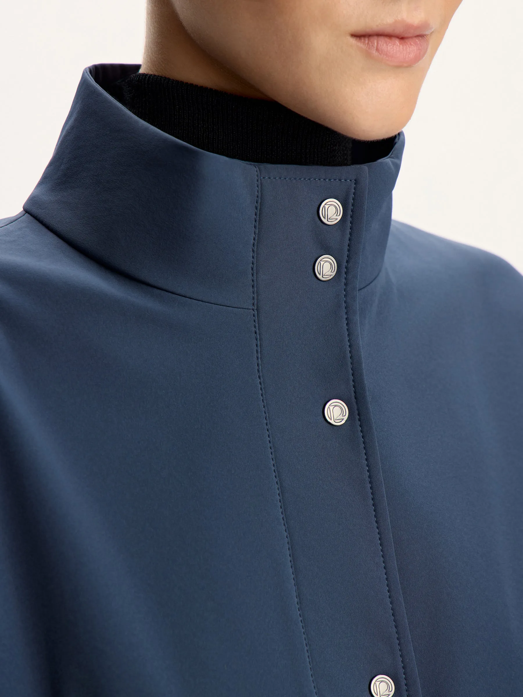 Cropped shell jacket