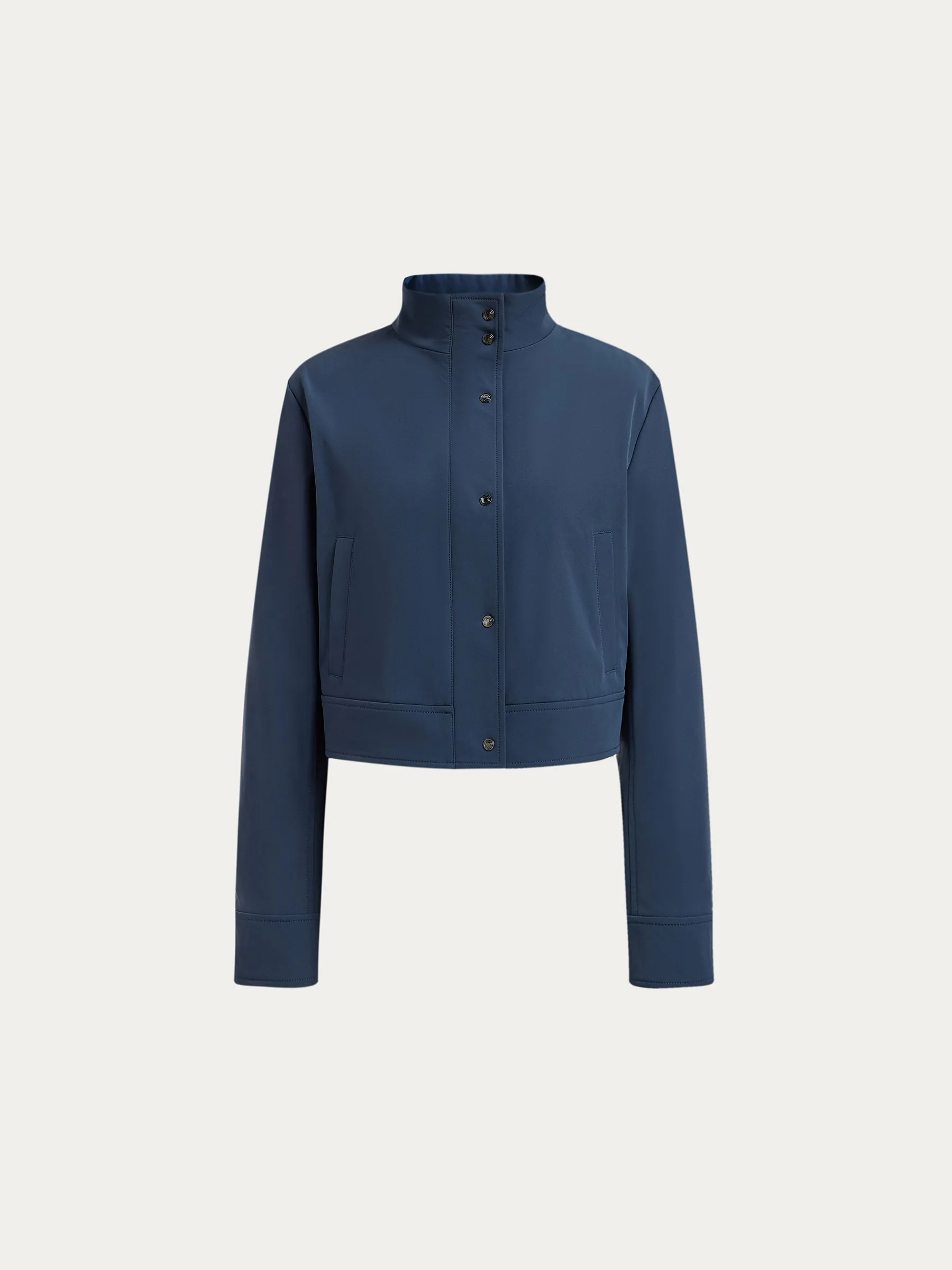 Cropped shell jacket
