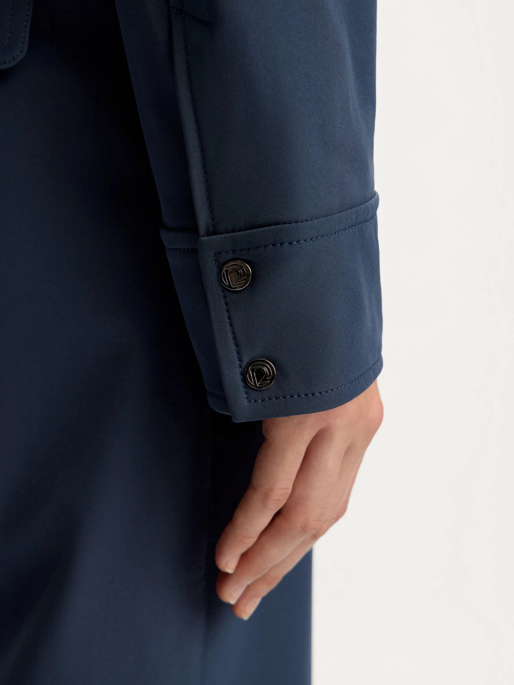Cropped shell jacket