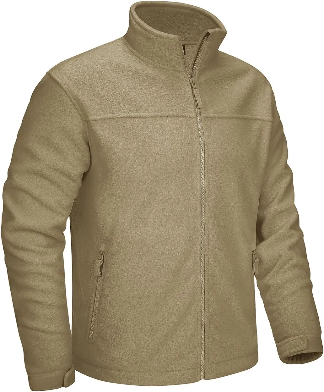CRYSULLY Men's Fleece Tactical Military Jacket Winter Full Zip Warm Thicken Military Coats