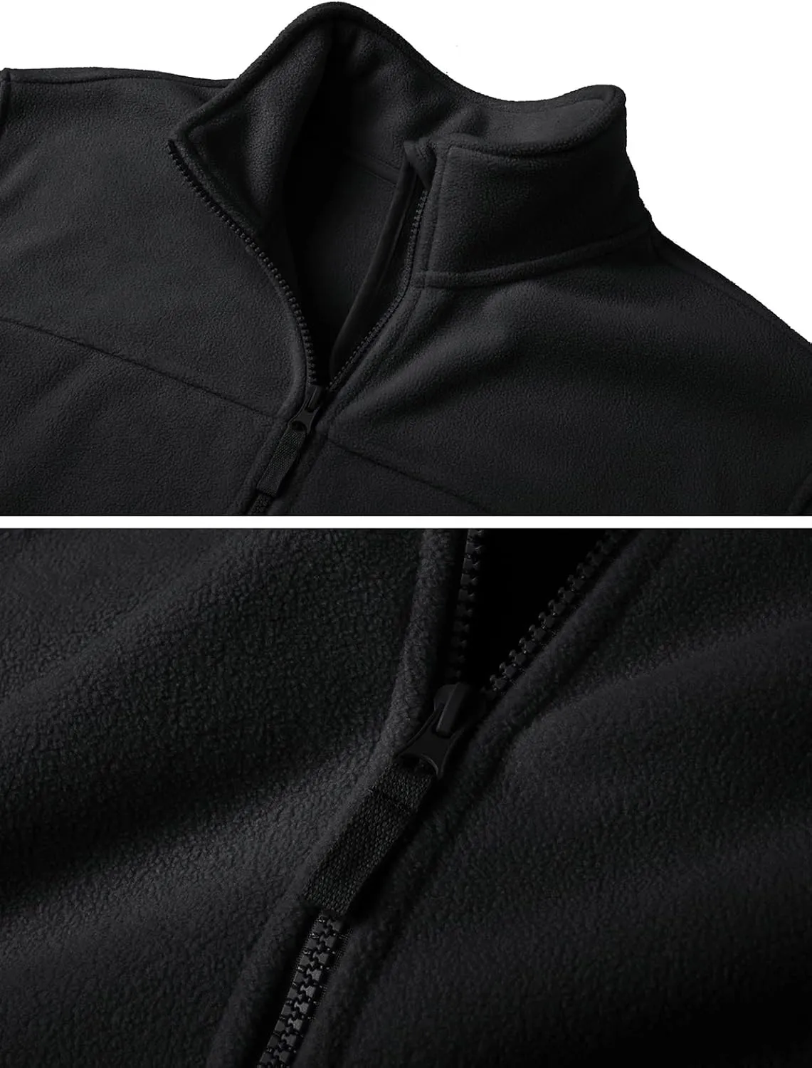 CRYSULLY Men's Fleece Tactical Military Jacket Winter Full Zip Warm Thicken Military Coats