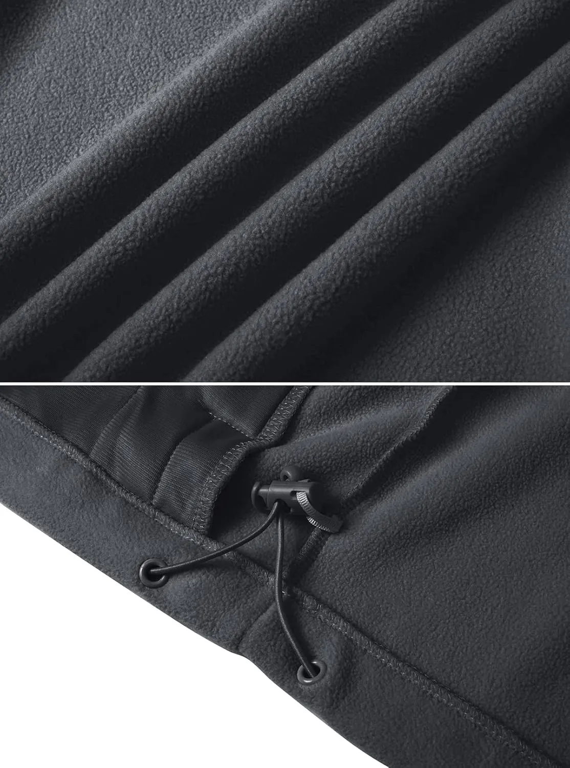 CRYSULLY Men's Fleece Tactical Military Jacket Winter Full Zip Warm Thicken Military Coats