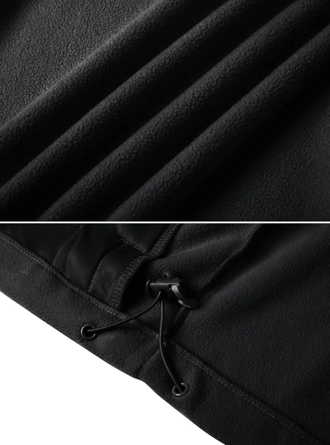 CRYSULLY Men's Fleece Tactical Military Jacket Winter Full Zip Warm Thicken Military Coats
